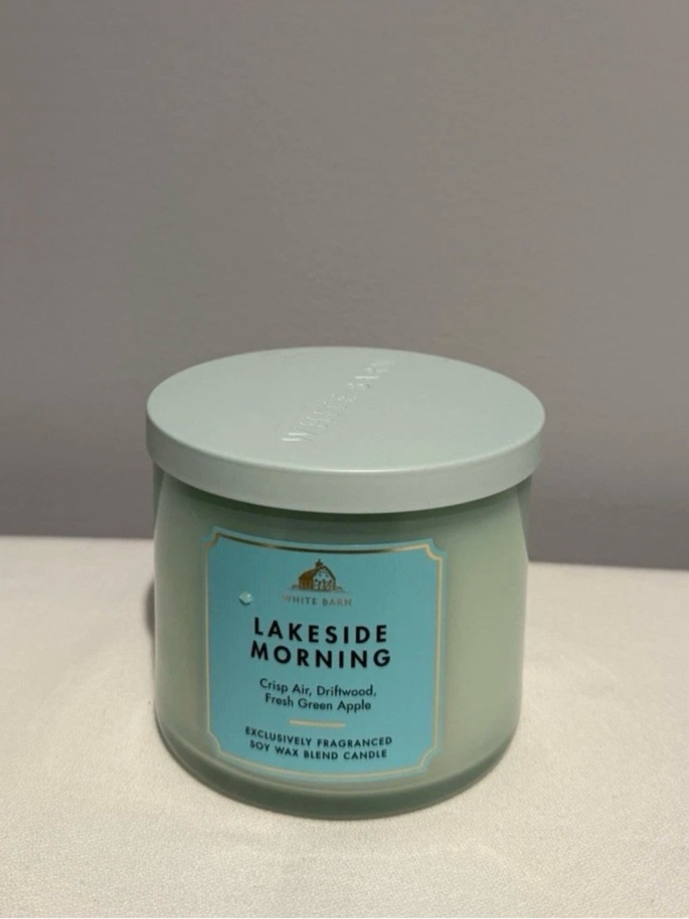 Bath & Body Works 3 Wick Candle Lakeside Morning Candle New